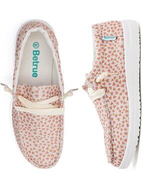 🆕Women's Dark Pink Lightweight Boat Shoes Casual Loafers, Slip On Deck Shoes